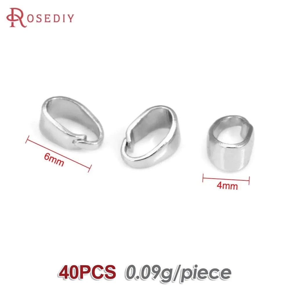 7x3.5MM 6x4MM 7x5MM 9x4MM 18K Gold Color Brass Charms Connector Pendants Clasps Jewelry Making Supplies Diy Findings Accessories - Avero