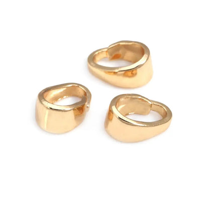 7x3.5MM 6x4MM 7x5MM 9x4MM 18K Gold Color Brass Charms Connector Pendants Clasps Jewelry Making Supplies Diy Findings Accessories - Avero