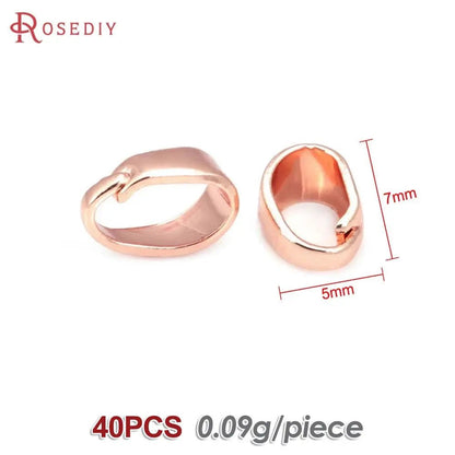 7x3.5MM 6x4MM 7x5MM 9x4MM 18K Gold Color Brass Charms Connector Pendants Clasps Jewelry Making Supplies Diy Findings Accessories - Avero