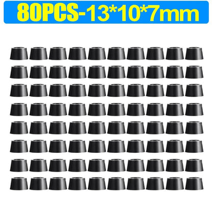 8/80Pcs Rubber Pads Floor Protectors Non - slip Cutting Board Furniture Bumper Gasket Table Chair Leg Cover Furniture Hardware Mat - Avero