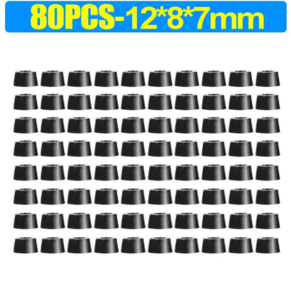8/80Pcs Rubber Pads Floor Protectors Non - slip Cutting Board Furniture Bumper Gasket Table Chair Leg Cover Furniture Hardware Mat - Avero