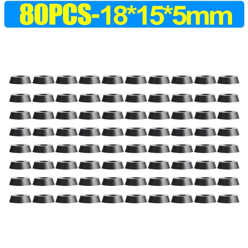 8/80Pcs Rubber Pads Floor Protectors Non - slip Cutting Board Furniture Bumper Gasket Table Chair Leg Cover Furniture Hardware Mat - Avero