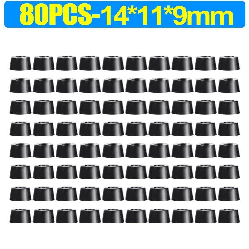 8/80Pcs Rubber Pads Floor Protectors Non - slip Cutting Board Furniture Bumper Gasket Table Chair Leg Cover Furniture Hardware Mat - Avero