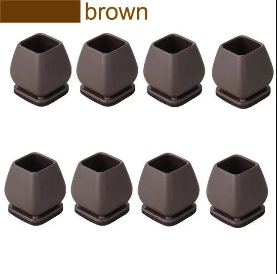 8PCS Chair Leg Floor Protector Foot Cover Diagonal with Thick Wrap Felt Pads Silicone Furniture Table Feet No Scratches for Desk - Avero
