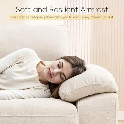 92" Modern Sofa for Living Room, Deep Seat Chenille Couch with Fast Charging Port & Removable Washable Cushions - Avero