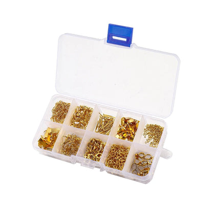 970Pcs Jewelry Making Sets Jump Rings Eye Pins Lobster Clasp Charm Connectors Earring Hooks For DIY Jewelry Making Supplies Kits - Avero