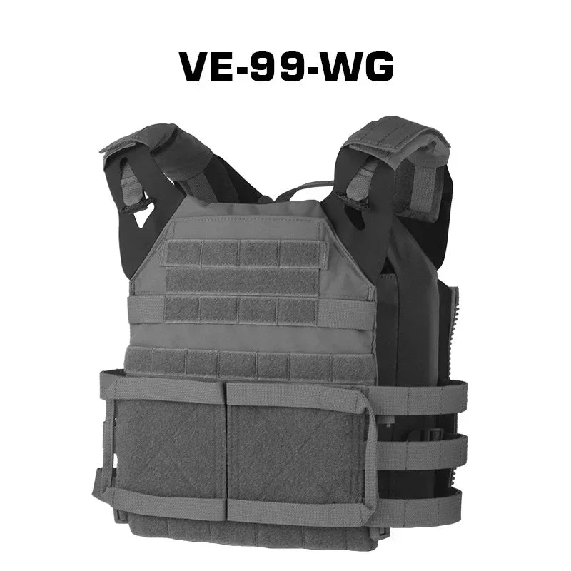 Adjustable Sport Vest Men JPC2.0 Breathable Quick Release Airsoft Vest Nylon Hunting Carrier for Outdoor Paintball Training - Avero