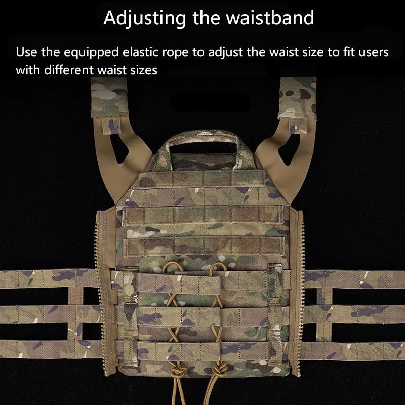 Adjustable Sport Vest Men JPC2.0 Breathable Quick Release Airsoft Vest Nylon Hunting Carrier for Outdoor Paintball Training - Avero