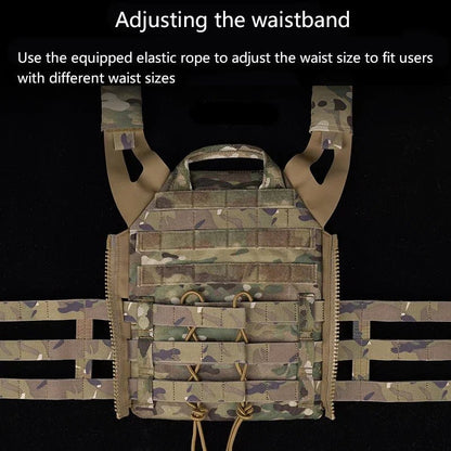 Adjustable Sport Vest Men JPC2.0 Breathable Quick Release Airsoft Vest Nylon Hunting Carrier for Outdoor Paintball Training - Avero