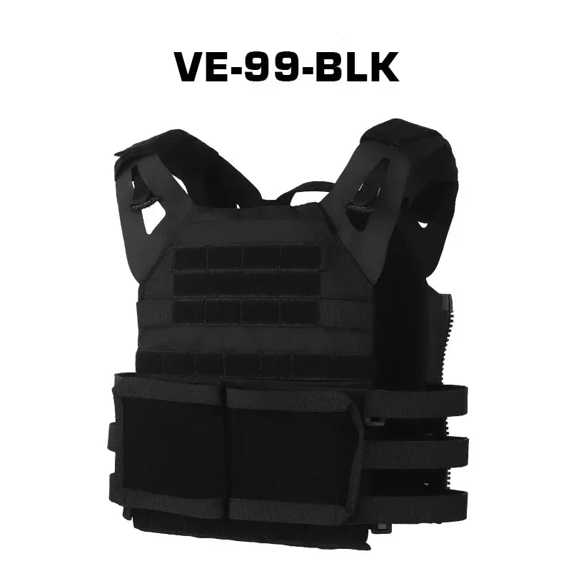 Adjustable Sport Vest Men JPC2.0 Breathable Quick Release Airsoft Vest Nylon Hunting Carrier for Outdoor Paintball Training - Avero