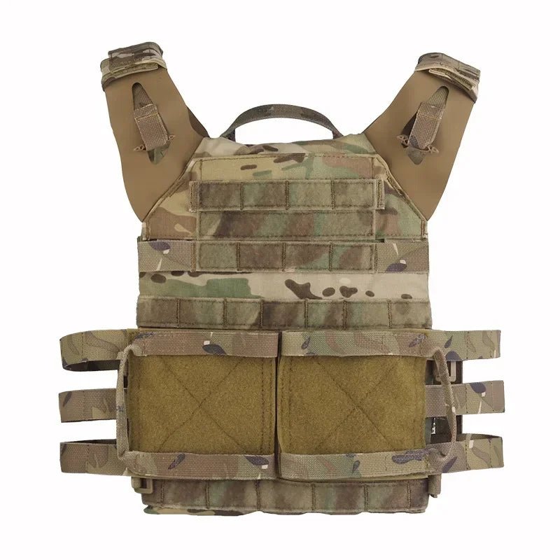 Adjustable Sport Vest Men JPC2.0 Breathable Quick Release Airsoft Vest Nylon Hunting Carrier for Outdoor Paintball Training - Avero