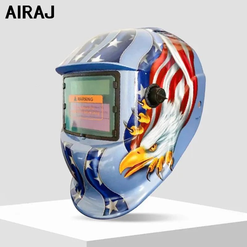 AIRAJWelding Mask Welder Protection Head Worn Solar Automatic Dimming Welding Cap Multifunctional Professional Welding Equipment - Avero