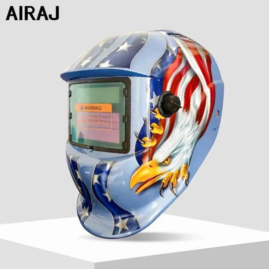 AIRAJWelding Mask Welder Protection Head Worn Solar Automatic Dimming Welding Cap Multifunctional Professional Welding Equipment - Avero