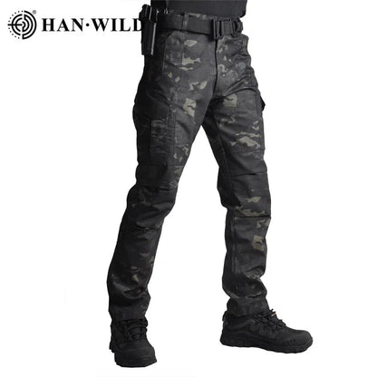Airsoft Combat Trousers Tactical Pants for Men Paintball Camping Camo Pants Wear Resistant Hunting Softair Hiking Climb Clothes - Avero