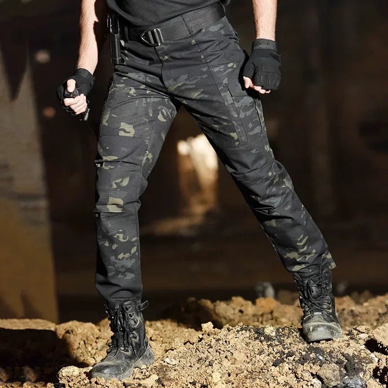 Airsoft Combat Trousers Tactical Pants for Men Paintball Camping Camo Pants Wear Resistant Hunting Softair Hiking Climb Clothes - Avero
