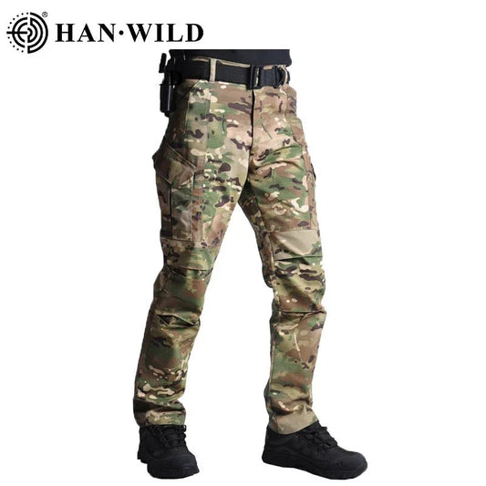 Airsoft Combat Trousers Tactical Pants for Men Paintball Camping Camo Pants Wear Resistant Hunting Softair Hiking Climb Clothes - Avero