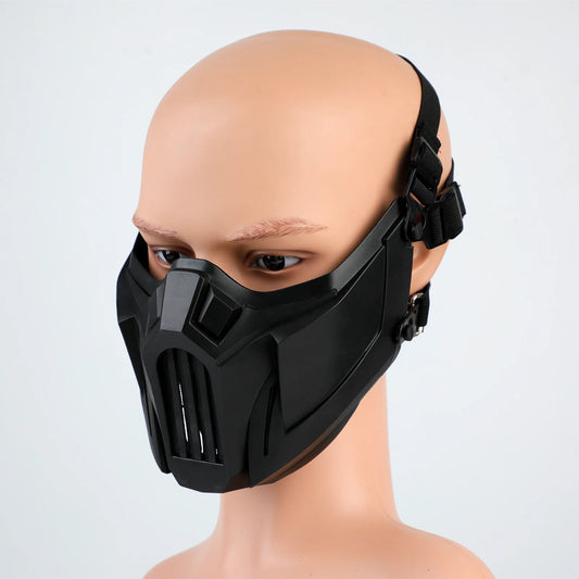 Airsoft Mask Creative Protective Half Face Mask Outdoor Game Mask For Cycling Tactical Full Face Mask Breathable Protective Mask - Avero