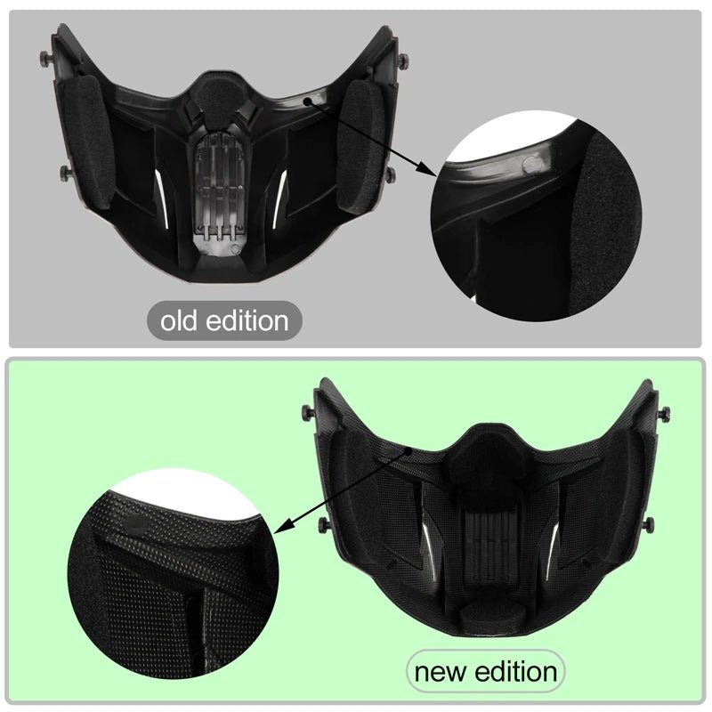 Airsoft Mask Creative Protective Half Face Mask Outdoor Game Mask For Cycling Tactical Full Face Mask Breathable Protective Mask - Avero