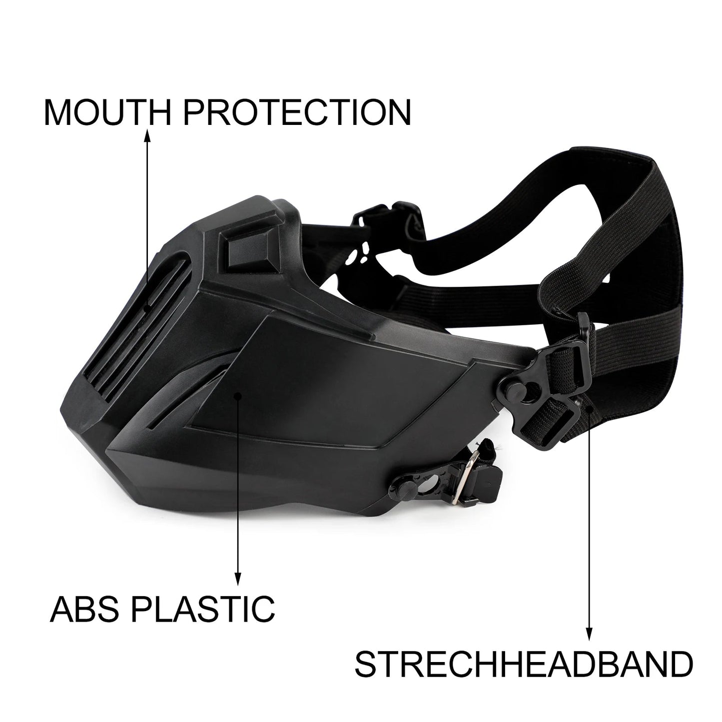 Airsoft Mask Creative Protective Half Face Mask Outdoor Game Mask For Cycling Tactical Full Face Mask Breathable Protective Mask - Avero