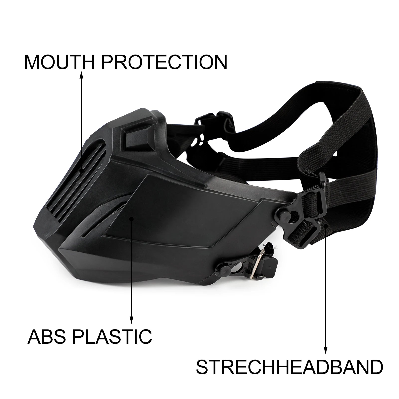 Airsoft Mask Creative Protective Half Face Mask Outdoor Game Mask For Cycling Tactical Full Face Mask Breathable Protective Mask - Avero