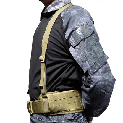 Airsoft Paintball Molle Combat Assault Vest Tactica Assault Molle Adjustable Hunting War Battle Waist Support Chest Rig Vest - Avero