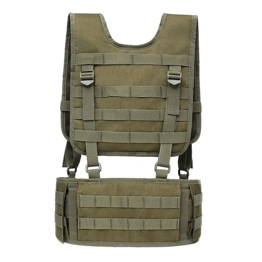 Airsoft Paintball Molle Combat Assault Vest Tactica Assault Molle Adjustable Hunting War Battle Waist Support Chest Rig Vest - Avero