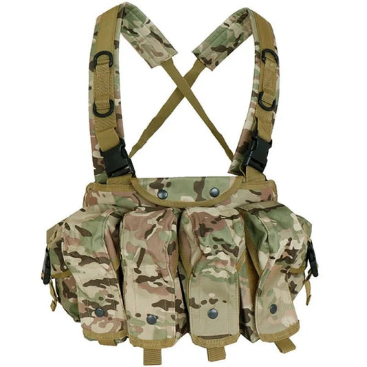AK Chest Rig Molle Tactical Vest Military Army Equipment AK 47 Magazine Pouch Outdoor Airsoft Paintball Hunting Vest - Avero