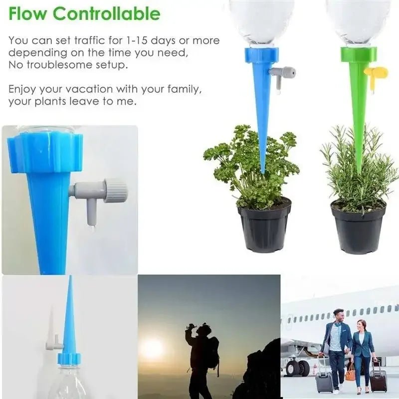 Automatic Drip Irrigation System Self Watering for Flower Plants Greenhouse Garden Adjustable Auto Water Dripper Device - Avero