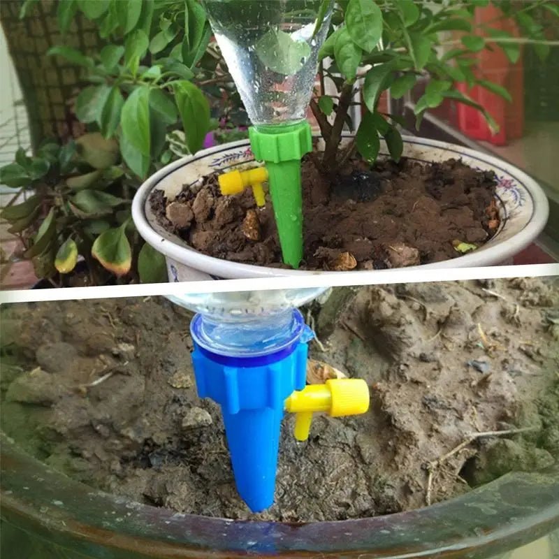 Automatic Drip Irrigation System Self Watering Spike for Flower Plants Greenhouse Garden Adjustable Auto Water Dripper Device - Avero