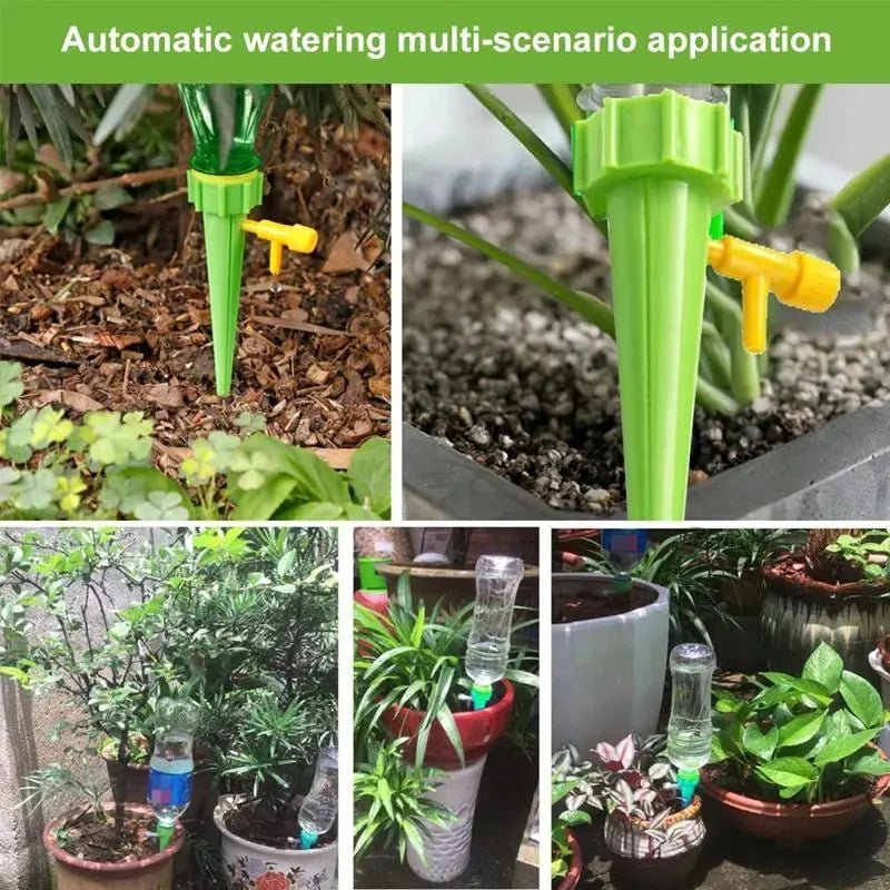 Automatic Drip Irrigation System Self Watering Spike for Flower Plants Greenhouse Garden Adjustable Auto Water Dripper Device - Avero