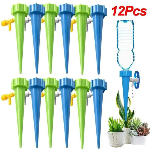 Automatic Drip Irrigation System Self Watering Spike for Flower Plants Greenhouse Garden Adjustable Auto Water Dripper Device - Avero