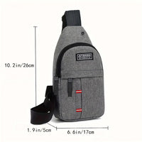 Lady adjustable chest pocket outdoor mountain bike single-shoulder diagonal cross Oxford fabric chest pocket