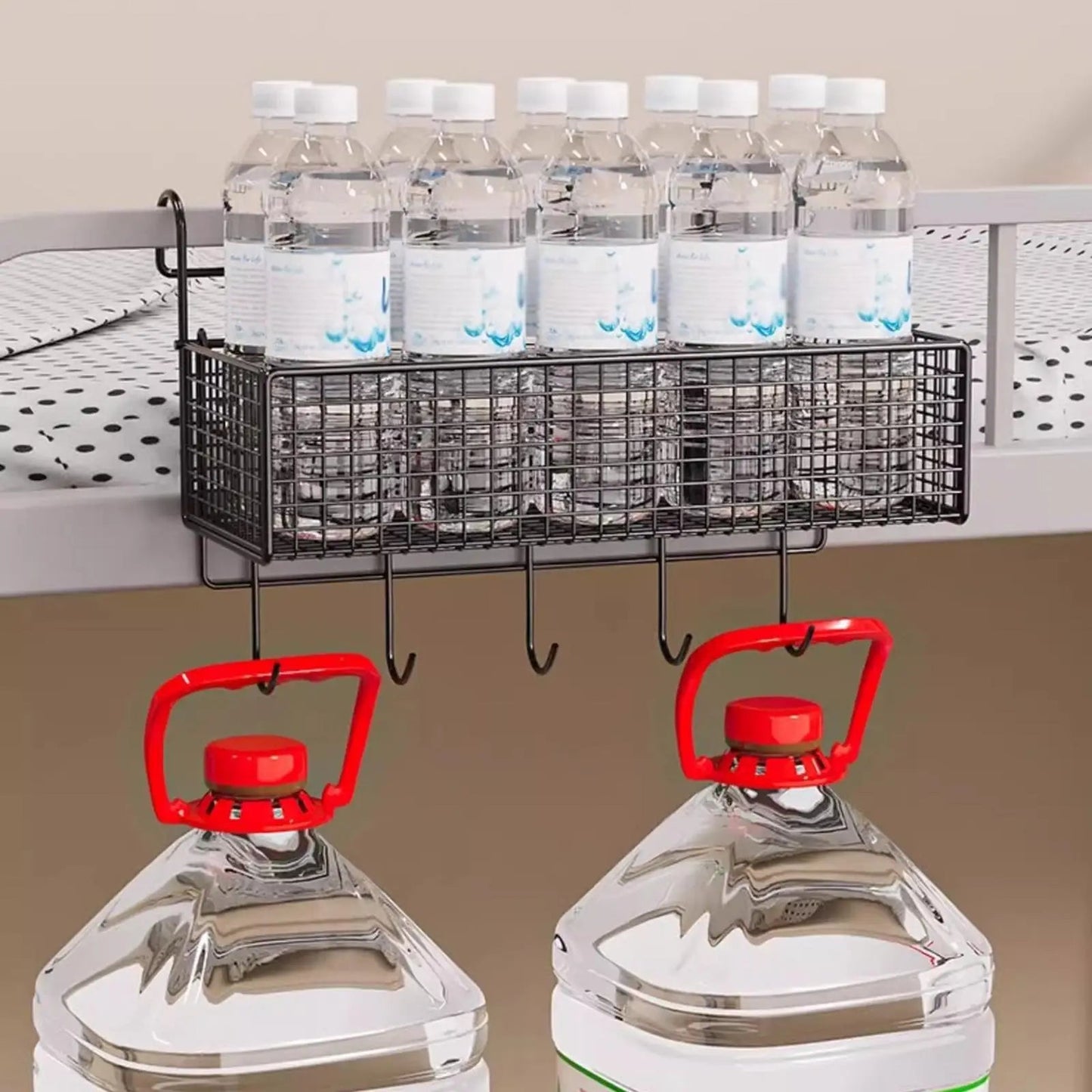 Bedside Hanging Storage Basket Convenient Multifunctional Metal Rack for Hotel Bed & Bunk Bed Bathroom Kitchen Dormitory - Avero