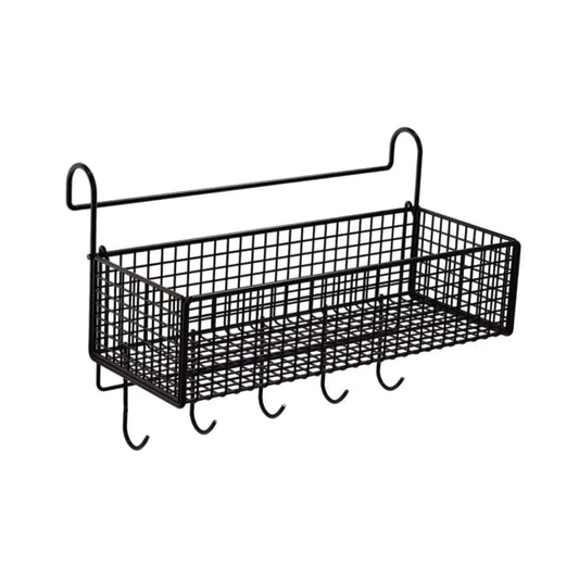 Bedside Hanging Storage Basket Convenient Multifunctional Metal Rack for Hotel Bed & Bunk Bed Bathroom Kitchen Dormitory - Avero