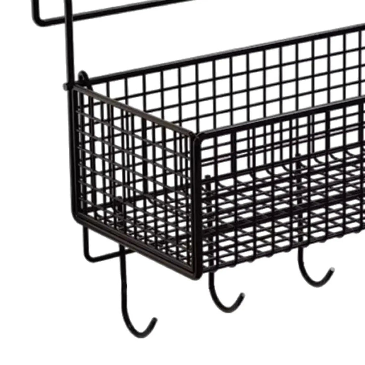 Bedside Hanging Storage Basket Convenient Multifunctional Metal Rack for Hotel Bed & Bunk Bed Bathroom Kitchen Dormitory - Avero