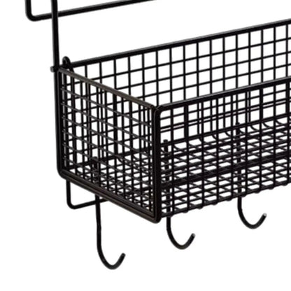 Bedside Hanging Storage Basket Convenient Multifunctional Metal Rack for Hotel Bed & Bunk Bed Bathroom Kitchen Dormitory - Avero