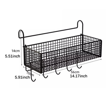 Bedside Hanging Storage Basket Convenient Multifunctional Metal Rack for Hotel Bed & Bunk Bed Bathroom Kitchen Dormitory - Avero