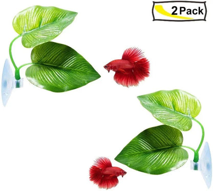 Betta Fish Leaf Hammock Simulating The Natural Habitat for Betta Spawning Breeding Resting Bed Aquarium Decoration - Avero