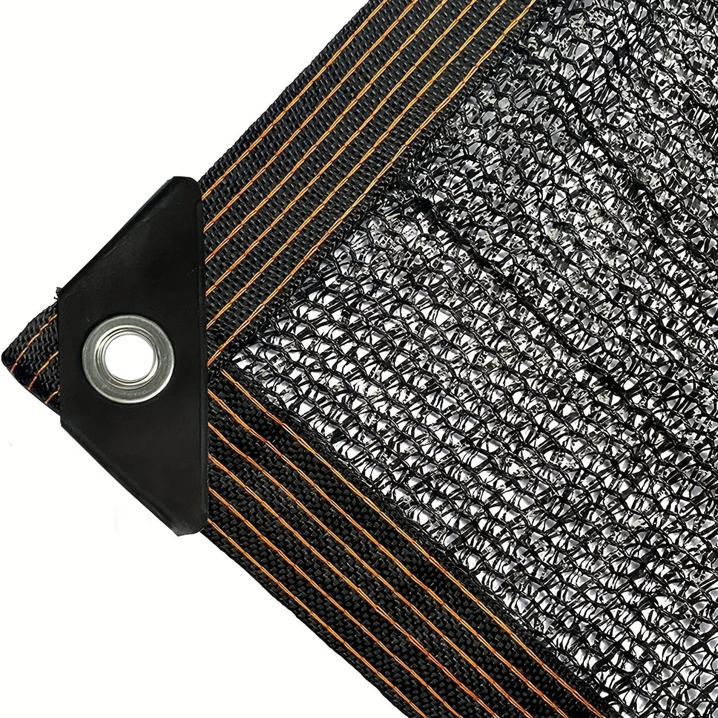 Black Shade Cloth Sunblock Mesh Cover Taped Edge With Grommets, Sun Net For Pergola, Plants Greenhouse, Gardens, Patio, Canopy - Avero
