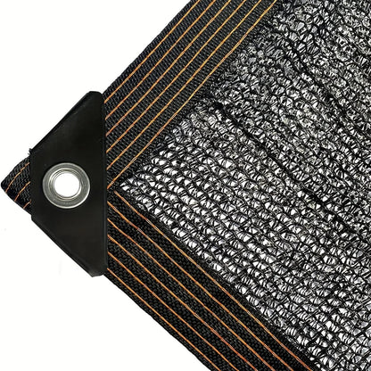 Black Shade Cloth Sunblock Mesh Cover Taped Edge With Grommets, Sun Net For Pergola, Plants Greenhouse, Gardens, Patio, Canopy - Avero