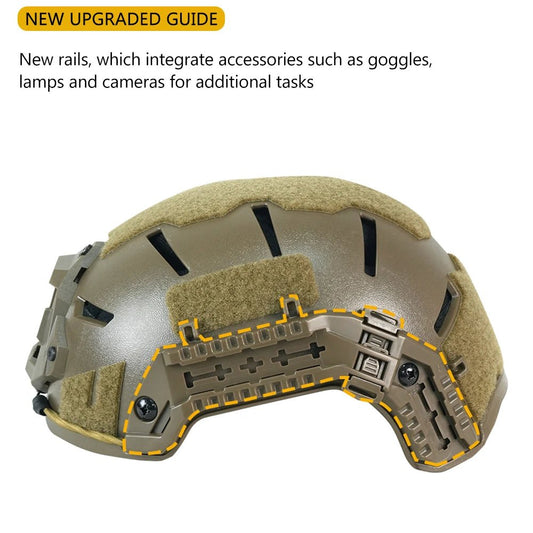 BOOIU Tactical Helmet ABS Child Helmet for Head Circumference 50 - 55cm Outdoor Sport CS Riding Airsoft Helmets Protect Equipment - Avero