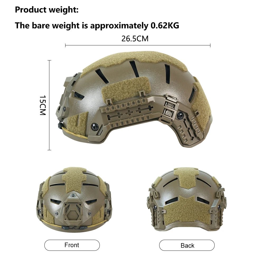 BOOIU Tactical Helmet ABS Child Helmet for Head Circumference 50 - 55cm Outdoor Sport CS Riding Airsoft Helmets Protect Equipment - Avero