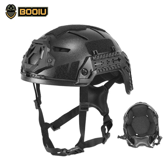 BOOIU Tactical Helmet ABS Child Helmet for Head Circumference 50 - 55cm Outdoor Sport CS Riding Airsoft Helmets Protect Equipment - Avero