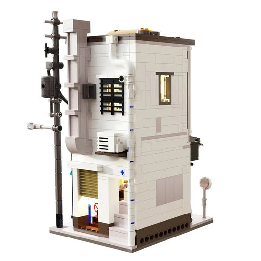 BOX Cada City LED Japanese Steamed Bun House Architecture Building Blocks Friends Shop Figures Bricks Toys for Kids Gifts - Avero