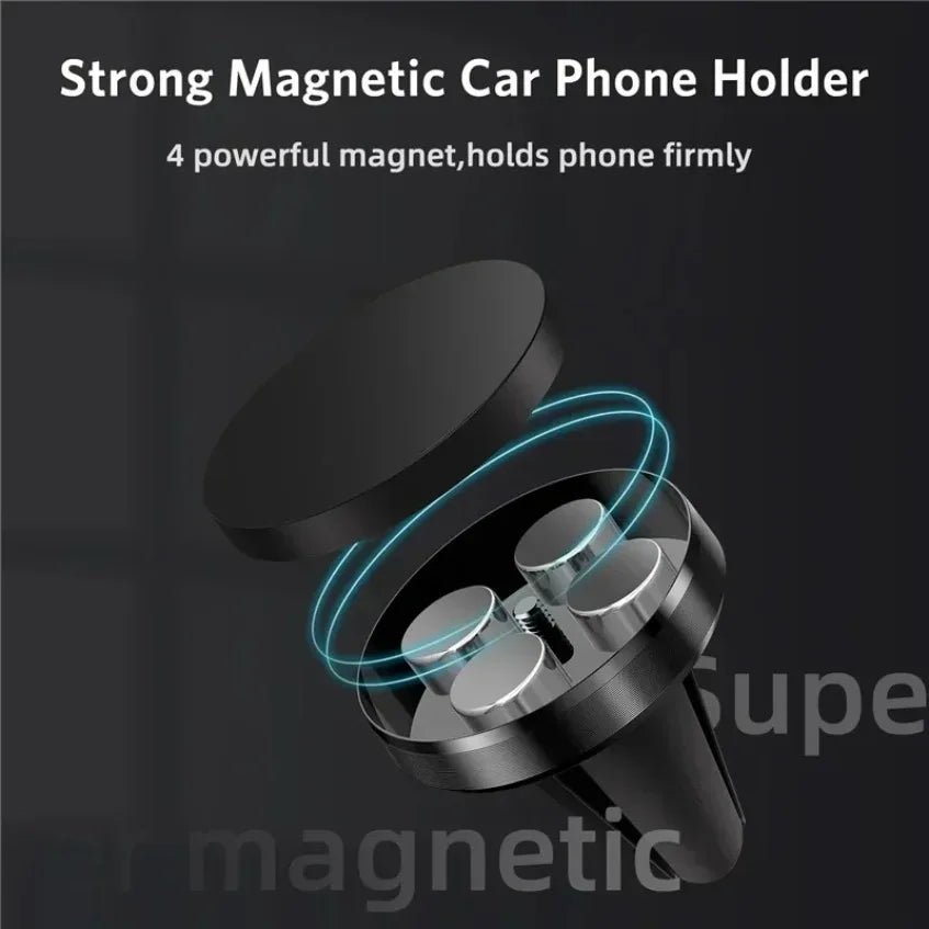 Car Air Vent Magnetic Phone Holder GPS Smartphone Stand Mount For Mag - safe iPhone 16 15 14 13 12 Pro Xiaomi Samsung Mini Stand - Avero