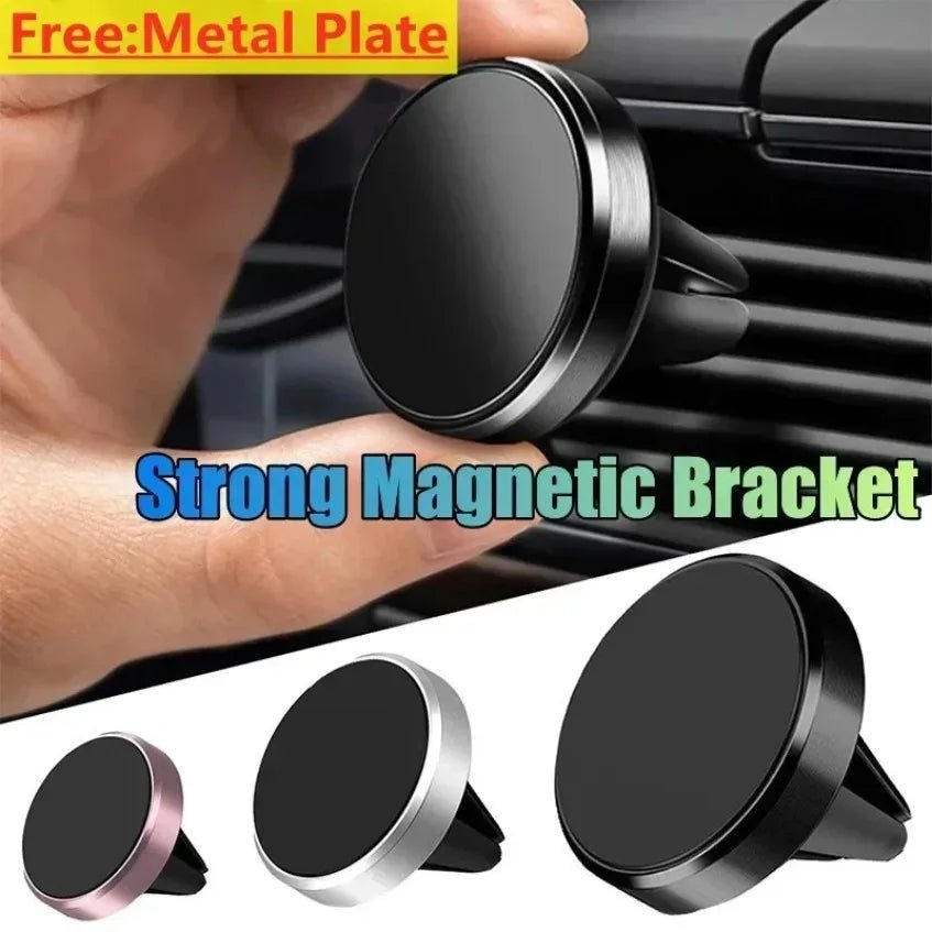 Car Air Vent Magnetic Phone Holder GPS Smartphone Stand Mount For Mag - safe iPhone 16 15 14 13 12 Pro Xiaomi Samsung Mini Stand - Avero