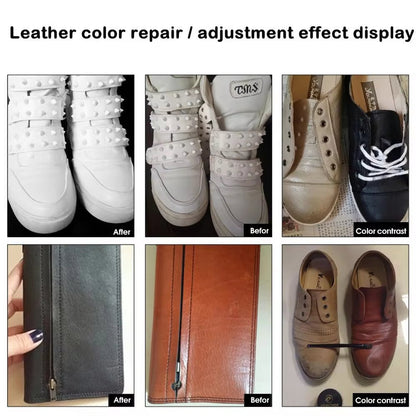 Car Leather Repair Kit Liquid Skin Recoloring Balm No Heat Repair Tool Auto Seat Holes Scratch Cracks Rips Restoration Set Shoes - Avero
