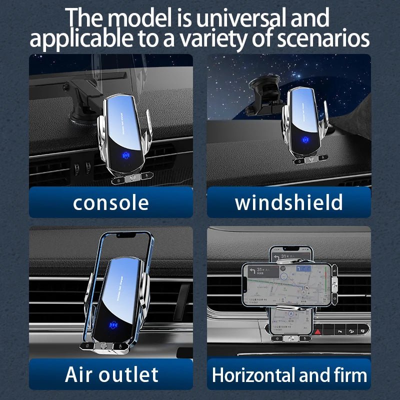 Car Magnetic Cell Phone Holder wireless charger Mobile Phone Stand in Car GPS Support 360° Rotatable Mount For iPhone 14 Xiaomi - Avero