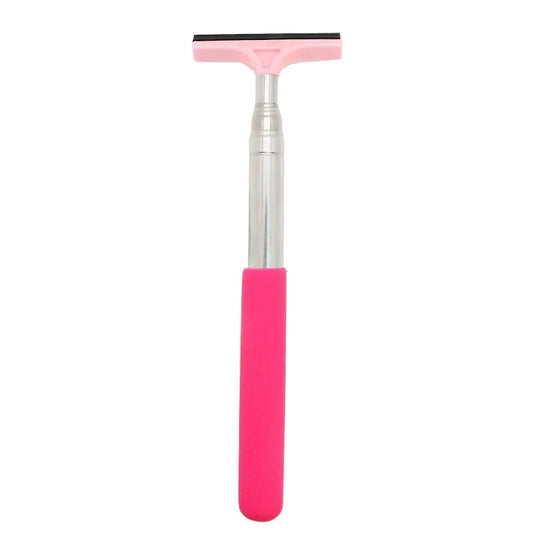 Car Rearview Mirror Wiper Cleaning Tool Auto Glass Mist Cleaner Scraper Car Accessories Handle Telescopic Window Cleaning Brush - Avero