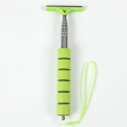 Car Rearview Mirror Wiper Cleaning Tool Auto Glass Mist Cleaner Scraper Car Accessories Handle Telescopic Window Cleaning Brush - Avero